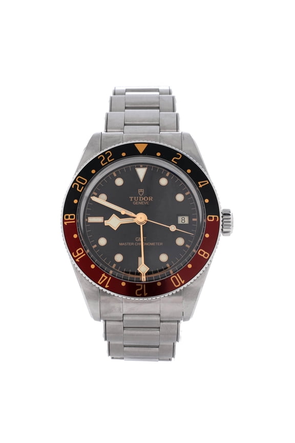 Pre-Owned Black Bay 58 GMT Automatic Watch Stainless Steel 39 By Rebag