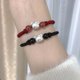 thumbnail image 4 of HelloKitty-cuerda tejida Y2k de dibujos animados Kt Cat Stuff Anime accesorios Kawaii Red String estudiante BFF pareja pulsera regalo de vacaciones, 4 of 4