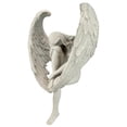 thumbnail image 4 of The Anguished Angel Long-Winged Sitting Statue Sorrowful Angel Figure Memorial Gift Cemetery Statues Crying Angel, 4 of 5