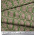thumbnail image 2 of Soimoi Green Poly Georgette Fabric Brush Stroke Abstract Fabric Prints By Yard 42 Inch Wide, 2 of 3