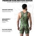 thumbnail image 3 of Exxact Sports Digital Camouflage Men's Wrestling Singlet, High-Performance Powerlifting Singlet, Wrestling Singlets for Men (AXL, Green Camo), 3 of 7