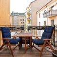 thumbnail image 5 of ZXNYH Tufted Outdoor/Indoor High Back Patio Chair Cushion, Set of 2, 44'' x 22'', Blue, 5 of 8