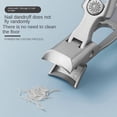 thumbnail image 3 of German Nail Clippers for Thick Nails with Wide Jaw and Ultra Sharp Blades, Catcher, Black, 3 of 4