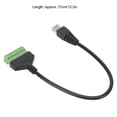 thumbnail image 3 of PVC RJ45 Male Plug to Green No Welding Terminal Short Line Cable Adapter Accessory, 3 of 8