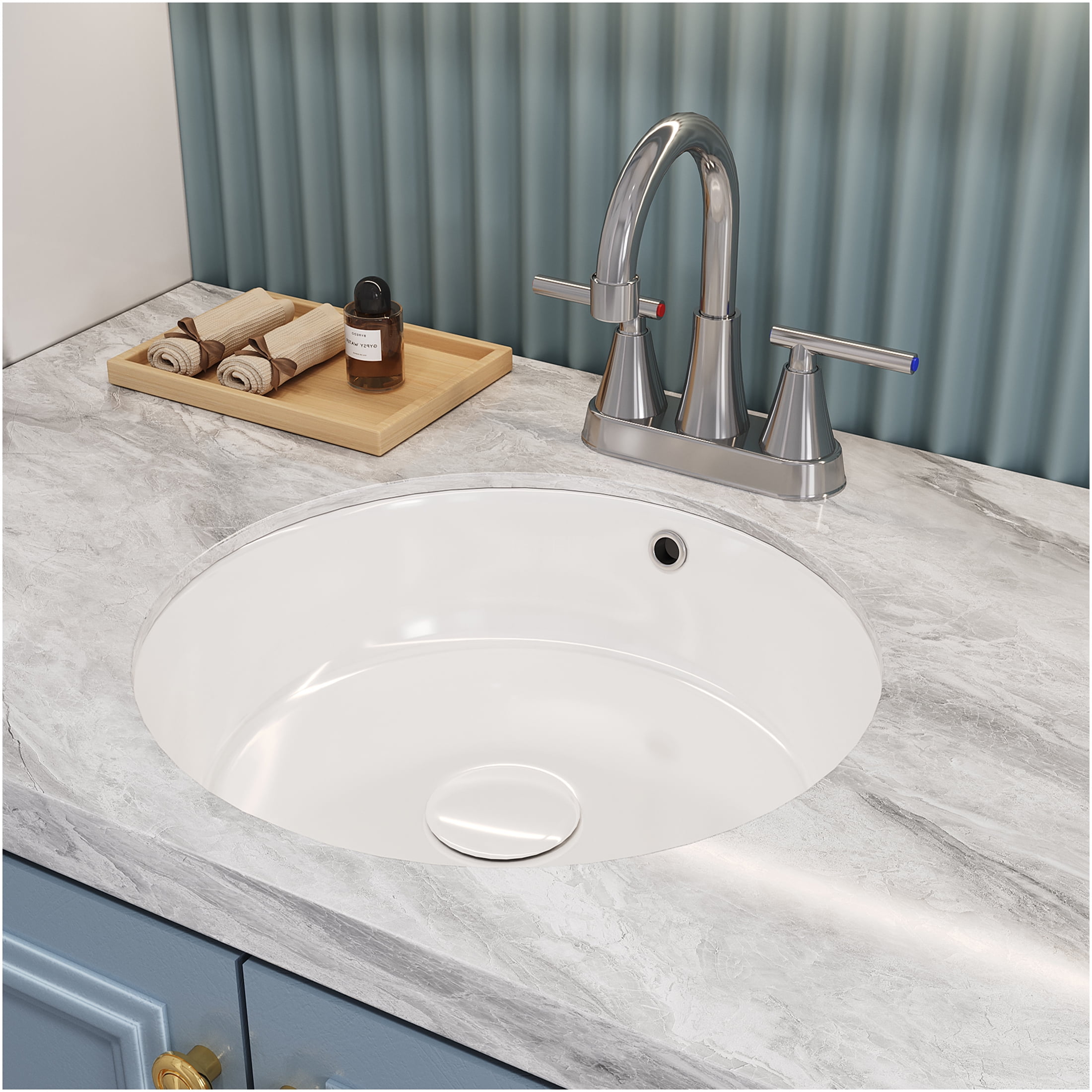 JERFIT 2-Handle Pull-Down Bathroom Sink Faucet with 360° Swivel Spout, Chrome Finish, CUPC Certified for Bath Vanity