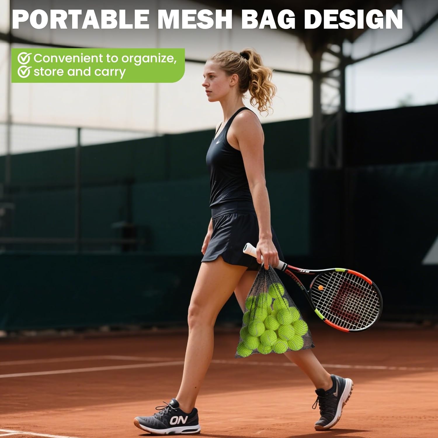 Tennis Balls, 80 Pack Bulk Tennis Balls Pressureless Tennis Ball, Come with Mesh Bag for Easy Transport, Pet Dog Playing Balls, Good for Beginner Training Ball