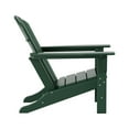 thumbnail image 5 of WestinTrends Dylan Adirondack Chairs Set of 2 with Side Table, All Weather Poly Lumber Outdoor Seating Patio Conversation Bistro Set, Seashell Curved Slat Backrest, Dark Green, 5 of 9