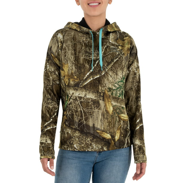 Realtree - Realtree Women's Pullover Fit Fleece Hoodie with Drawstring ...