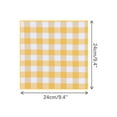 thumbnail image 2 of INSPIRE CHIC Men's Pocket Squares Checkered Handkerchiefs Buffalo Plaid for Wedding Party Yellow White One Size, 2 of 4