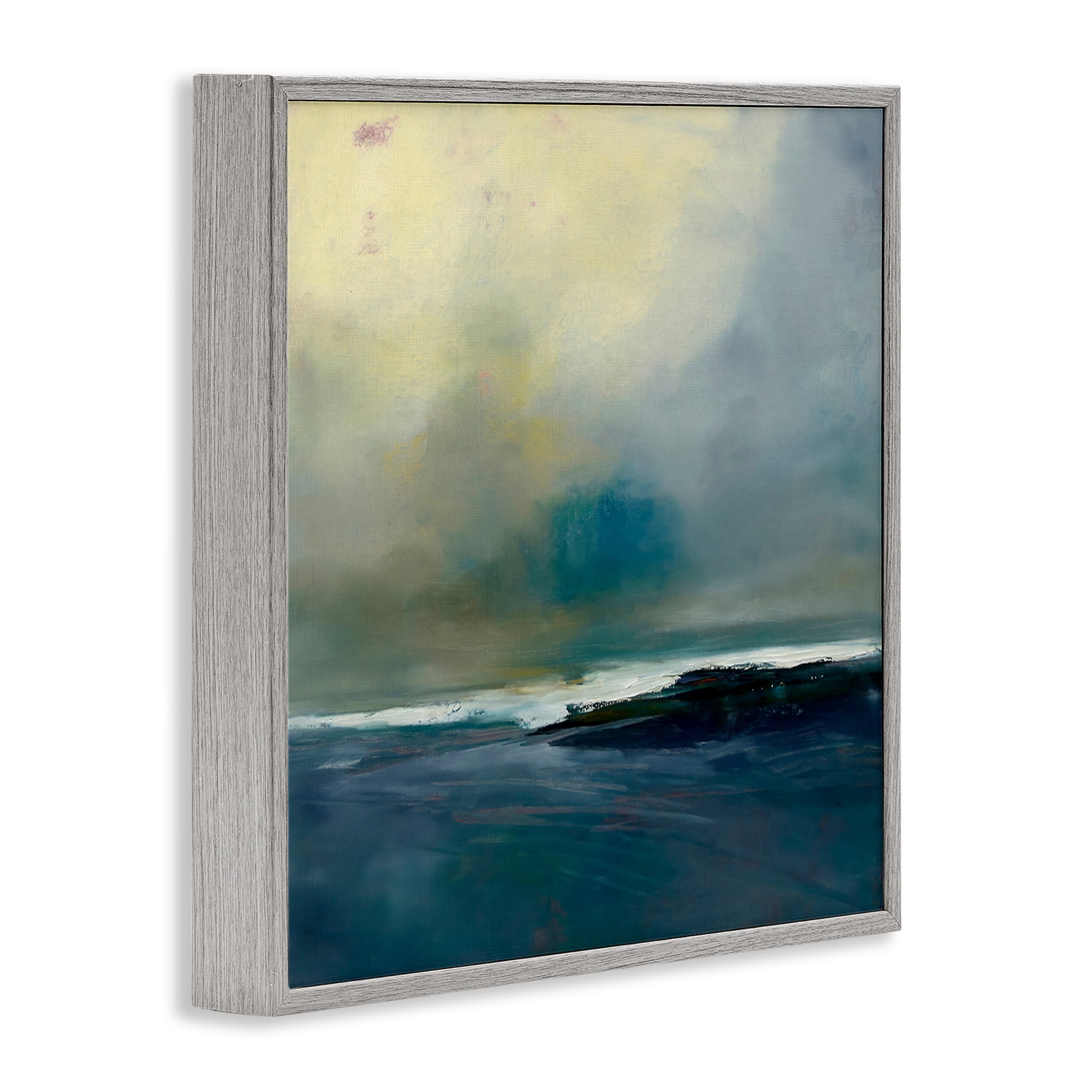 Stupell Industries Channeling Calm Horizon Gray Framed Giclee Art, design by Patrick Dennis