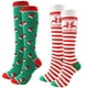 thumbnail image 1 of Calcetines novedosos para mujer & #39;s-Calcetines navideños hasta la rodilla-Calcetines divertidos para vacaciones Afortunado Sencillez, 1 of 5