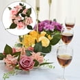 thumbnail image 5 of 20cm Candle Rings Wreath Festival Flower Garland Party Decorations Light Pink, 5 of 8