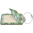 thumbnail image 4 of Rocae Chicken Laying Eggs for Leather Luggage Baggage Tags ID Label Privacy Cover ID Label with Stainless Steel Loop and Address Card, 4 of 5
