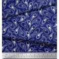 thumbnail image 2 of Soimoi Viscose Chiffon Fabric Dot & Paisley Fabric Prints by Yard 42 Inch Wide, 2 of 4