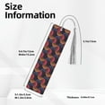 thumbnail image 3 of Kdxio Circular Stripes Print Metal Tassel Bookmarks,Perfect Gift for Art Lovers and Bookworms Metal Bookmarks for Women, 3 of 8