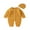 Yellow, variant on Gureui Toddler Infant Baby Girls Boys Jumpsuit and Cap, Solid Color Long Sleeve Single-breasted Winter Knitted Romper, 0-18 Months