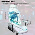 thumbnail image 4 of TSOVTHRID Sea Turtle Paint Splatter White Print Gaming Chair Slipcover with Armrest Covers 4 PCS Rotating Armchair Covers Stretch Seat Chair Cover for Computer Racing Gamer Chair, 4 of 7