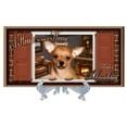 thumbnail image 2 of Chihuahua "Paws on the Windowsill" A House is Not a Home Dog Sign Plaque featuring the art of Scott Rogers, 2 of 3