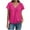 Hot Pink, variant on yueewhu Women's Casual Summer T Shirts Short Sleeve V Neck Tops Tshirts (Grey, XL)
