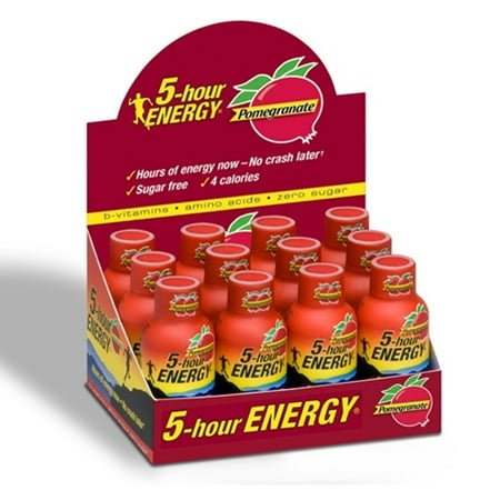 5 HOUR ENERGY Tir Pomegranate- 24 Paquet de 2 bouteilles Ounce