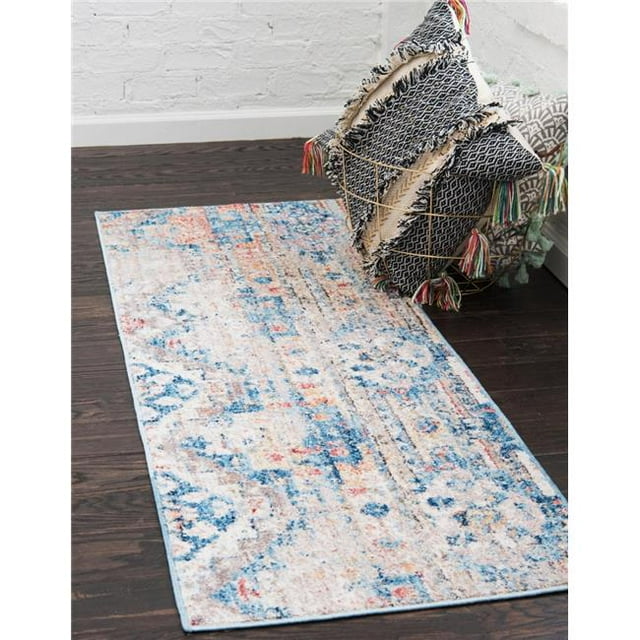 Unique Loom 3143139 2 Pi 7 Po x 8 Pi 2 Po Debod Basilica Runner Rug&44; Beige