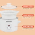 thumbnail image 2 of Olla de cocción lenta eléctrica Elite Gourmet MST-250XW, con olla de cerámica, temperatura ajustable, platos principales, salsas, sopas, 2 of 3