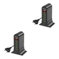 thumbnail image 3 of Matsuzay Cargador USB de 5 puertos HUB cargadores de pantalla LED teléfono móvil Universal escritorio hogar estación de carga Multi USB Type2 NO2, 3 of 6