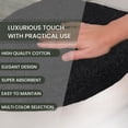 thumbnail image 2 of HOME WEAVERS Waterford Collection Cotton Toilet Lid Cover, 18" x 18", Black, 2 of 9