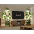 thumbnail image 4 of Plant Stand Indoor with Grow Lights - S-Shaped Metal Plant Shelf ; Tall Iron & Wood, 4 of 9