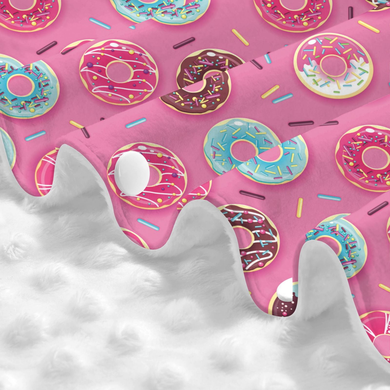 Car Seat Cover Baby - Donut Pink Print Breathable Infant Car Seat Cover for Baby Carseat, Lightweight Comfort Baby Essentials Must Haves Newborn Stuff for Girl Boy