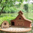 thumbnail image 5 of Glitzhome  20.75"W Extra-Large Farmhouse Rustic Wood Barn Birdhouse - 20.75" W x 14.96" H x 8.27" D, 5 of 5