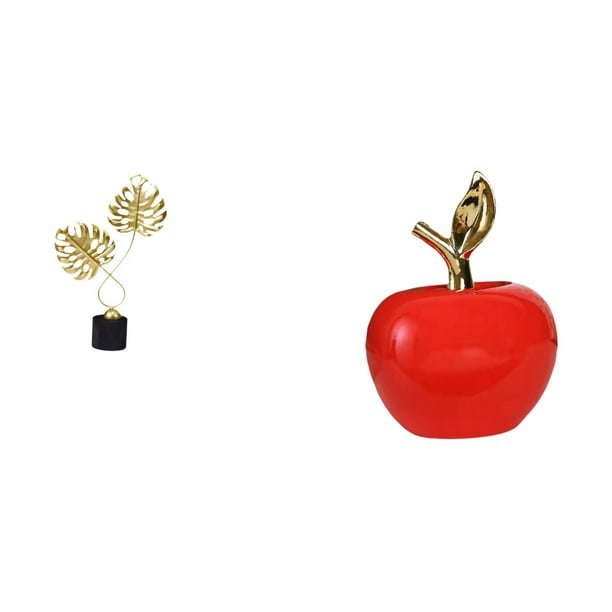 Escultura De Hoja De Hierro, Adorno Para Escritorio, Armario, Interior, Inauguración De La Casa, Chimenea Y Estatua De Cerámica, Obra De Arte, Decoración Del Hogar, Escultura De Fruta Para