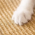 thumbnail image 4 of TETOU Cat Scratcher Mat, 23.6*15.7" Natural Sisal Cat Scratch Mats, Horizontal Cat Floor Scratching Pad Rug with Sticky Velcro Tapes for Couch and Carpets Protection, 4 of 9