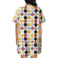 thumbnail image 3 of Bixox Women's Polka Dot Printed Pajama Set 2 Piece Lounge Set Top and Shorts Soft Pajamas, Shorts with Pockets, 3 of 7