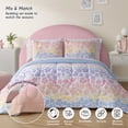 thumbnail image 6 of Style2 Mix & Match 7-Piece Reversible Bed in a Bag Comforter Set with Sheets, Pink Floral, Queen, 6 of 16