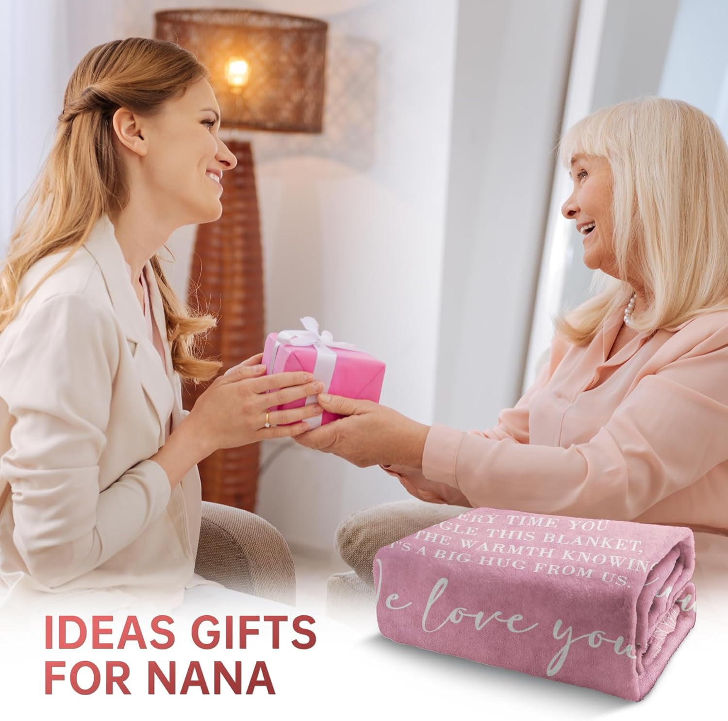 Nana Gifts, Gifts for Nana Blanket, Nana Birthday Gift from Grandkids, to My Nana Grandma Throw Blanket