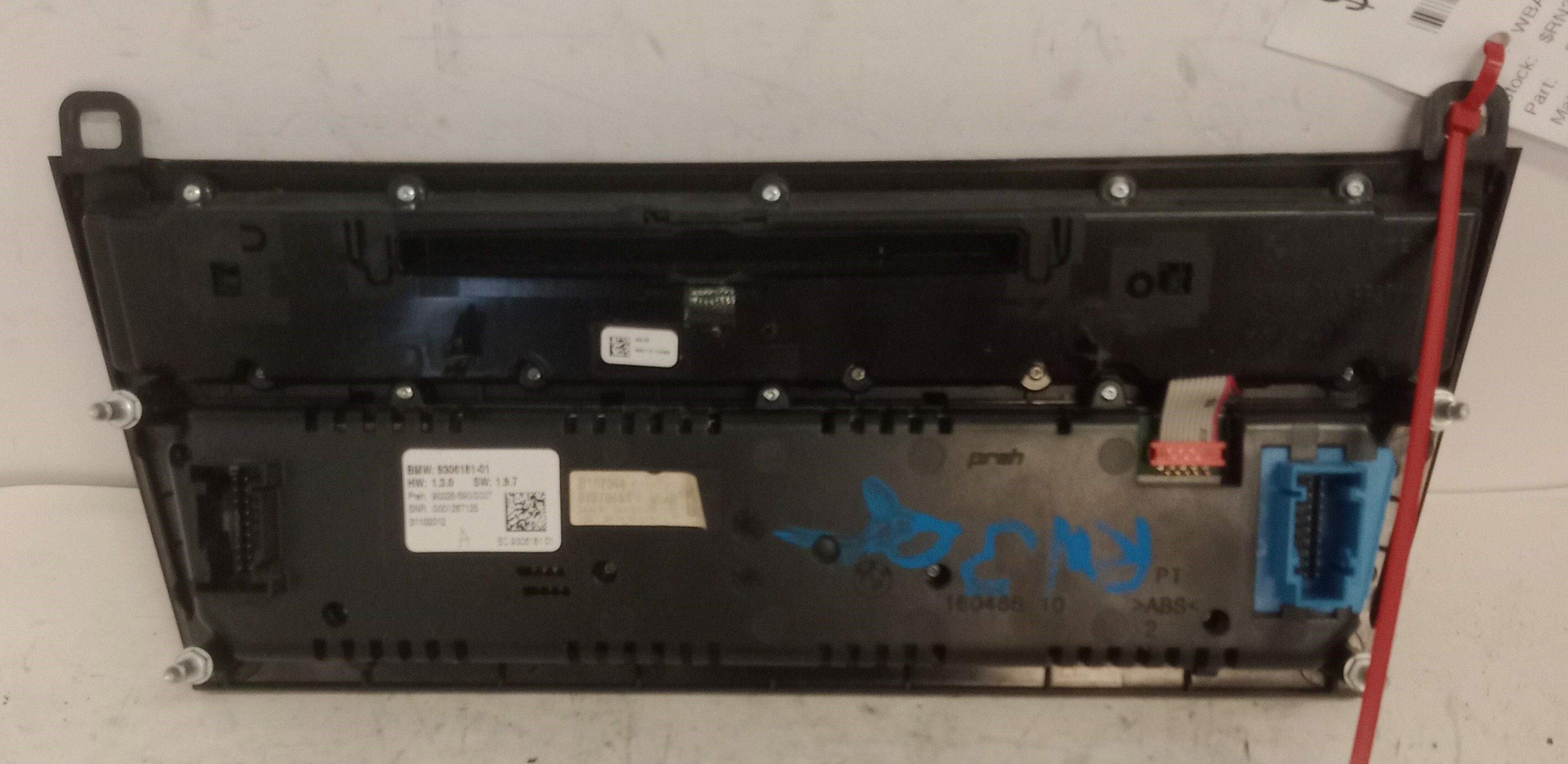 Pre-Owned 11-15 BMW 740i AM FM Radio Control Panel w/ Climate Controls OEM LKQ - Verify Specific Vehicle Fitment In Description - (Good)