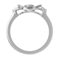 thumbnail image 2 of ARAIYA FINE JEWELRY 14K White Gold Round Diamond Fashion Band Ring (1/10 cttw, I2-I3 Clarity, I-J Color) Size 9.5, 2 of 6