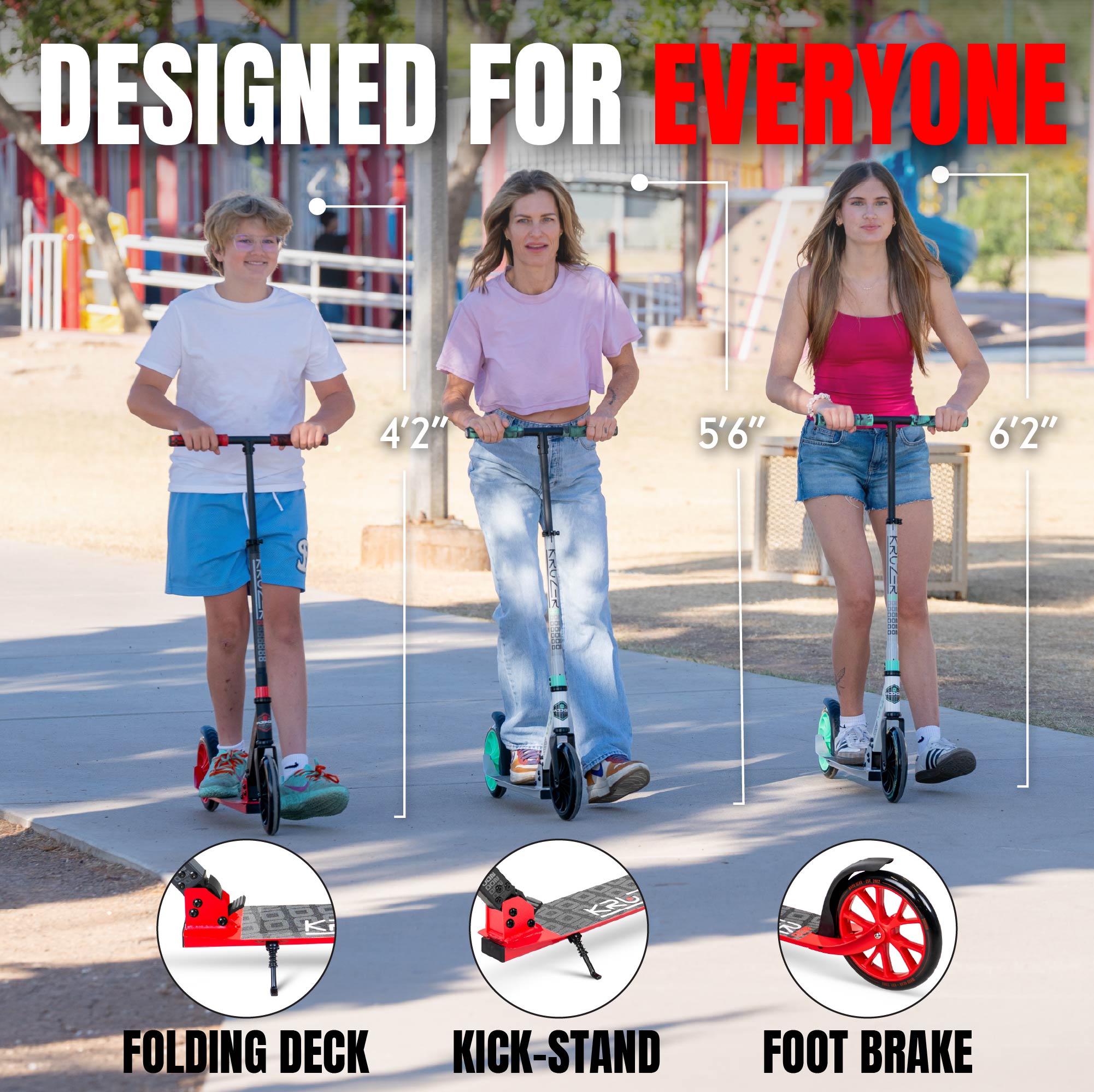 Madd Gear Kruzer 200 Folding Kick Scooter for Teens & Adults photo 6
