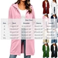 thumbnail image 3 of Miqool Long Hoodies for Women Long Sleeve Button Down Sweatshirts Drawstring Casual Fall Winter Track Jackets with Pockets, 3 of 7