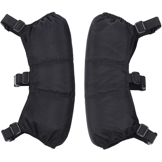 Motorcycle Knee Pads, Thermal Winter Knee Warmer, Adjustable Snow Knee Support Windproof Leg Warmer Cycling Riding Knee Guard Outdoor Sports Ski Scooter Knee Protector Gear for Men Wome