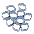thumbnail image 3 of LOVIVER 5x28-31MM DOUBLE EAR CLIPS ,O CLAMP ,ZINC PLATED STEEL ,10 PACK, 3 of 8