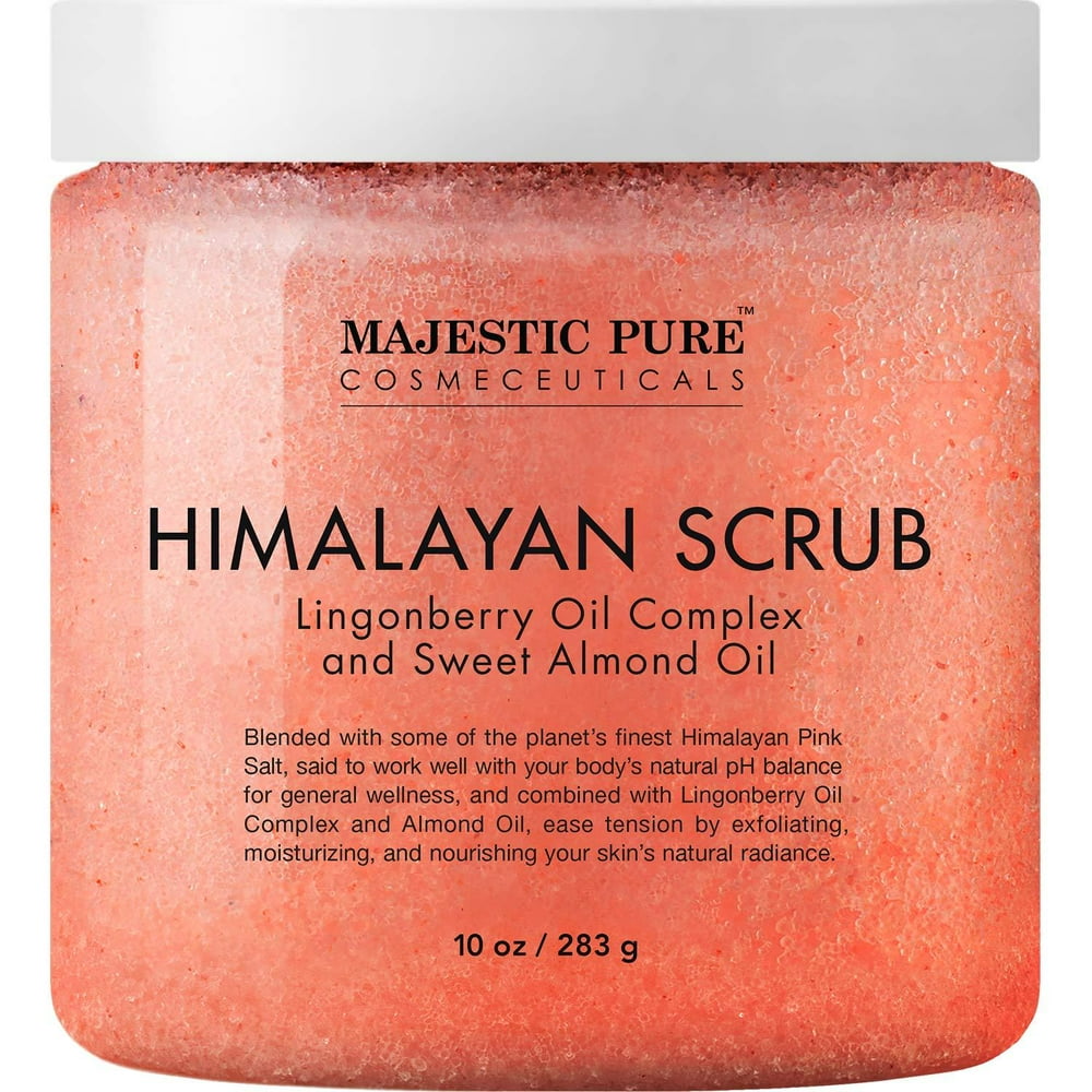 Himalayan Salt Body Scrub with Lingonberry, Exfoliating Salt Scrub to