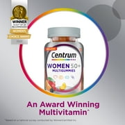 (3 pack) Centrum Multigummies Womens 50 Plus Gummy Multivitamin With Vitamin B, D & E, Assorted Fruit, 140 Count