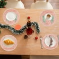 thumbnail image 5 of RuiJiao Premium Linen Christmas Placemats 13.8x13.8in, Heat Insulated and Dirt Resistant Multicolor Table Mats for Holiday Kitchen Decor, 5 of 8