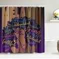 thumbnail image 4 of Black King Shower Curtain Sets, Cool Man Bahtroom Accessories Sets with Shower Curtain and Rugs, Toilet Lid Cover, Bath Mat, Powerful African American Fabric Valentines Shower Curtains with Hooks, 4 of 7