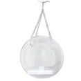 thumbnail image 1 of Clear Window Bird Feeders, Sturdy Round Shape Wild Bird Feeders Hanging Chain Precise Discharge   For Garden, 1 of 8