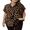 Leopard, variant on Cuteduck Womens Plus Size Blouses Leopard Print Button Down Loose Fit Casual Short Sleeve Top 1X-5X
