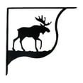 thumbnail image 2 of Village Wrought Iron SB-19-L Moose - Shelf Brackets Large, 2 of 2