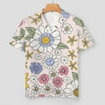 thumbnail image 2 of PRIYAL Floral Vintage Pattern Silk Women Pajama Set Short Sleeve Comfy Pjs Sets 2 Piece Lounge Set, 2 of 6
